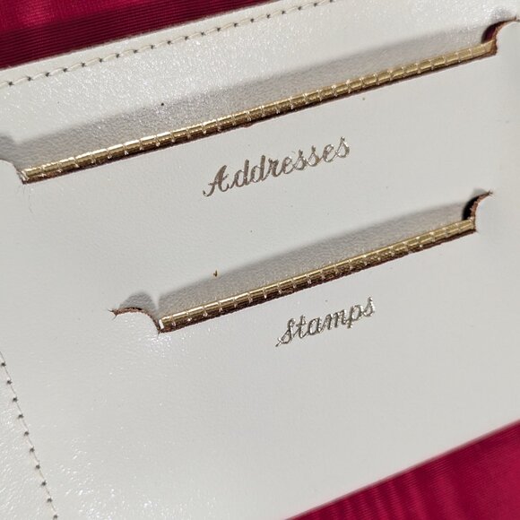 Vintage leather correspondence folder by Cooper-Weeks Canada, monogrammed M.A.M. - Picture 8 of 11